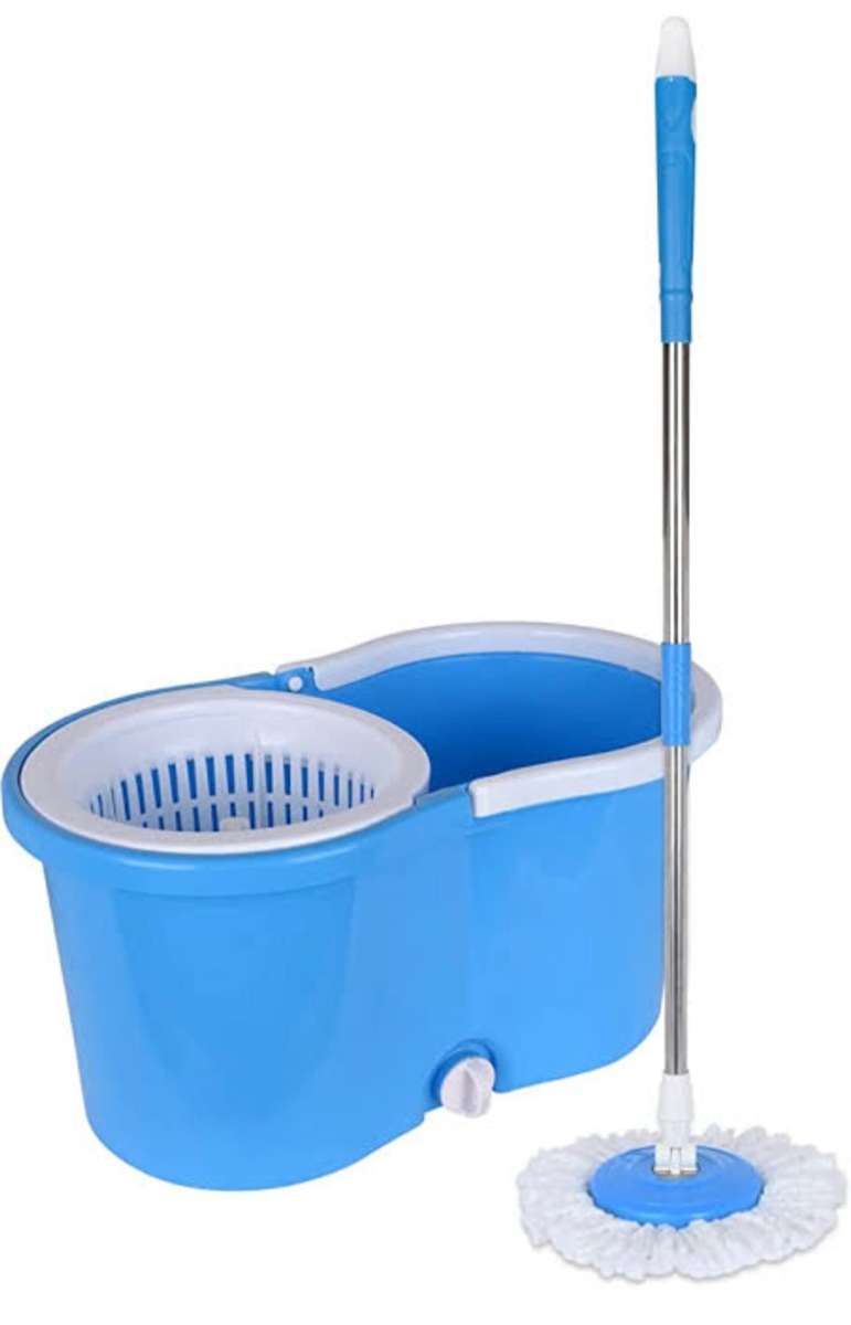 Brooms & Mops Rotating 360° Magic Spin Mop And Plastic Bucket Set for